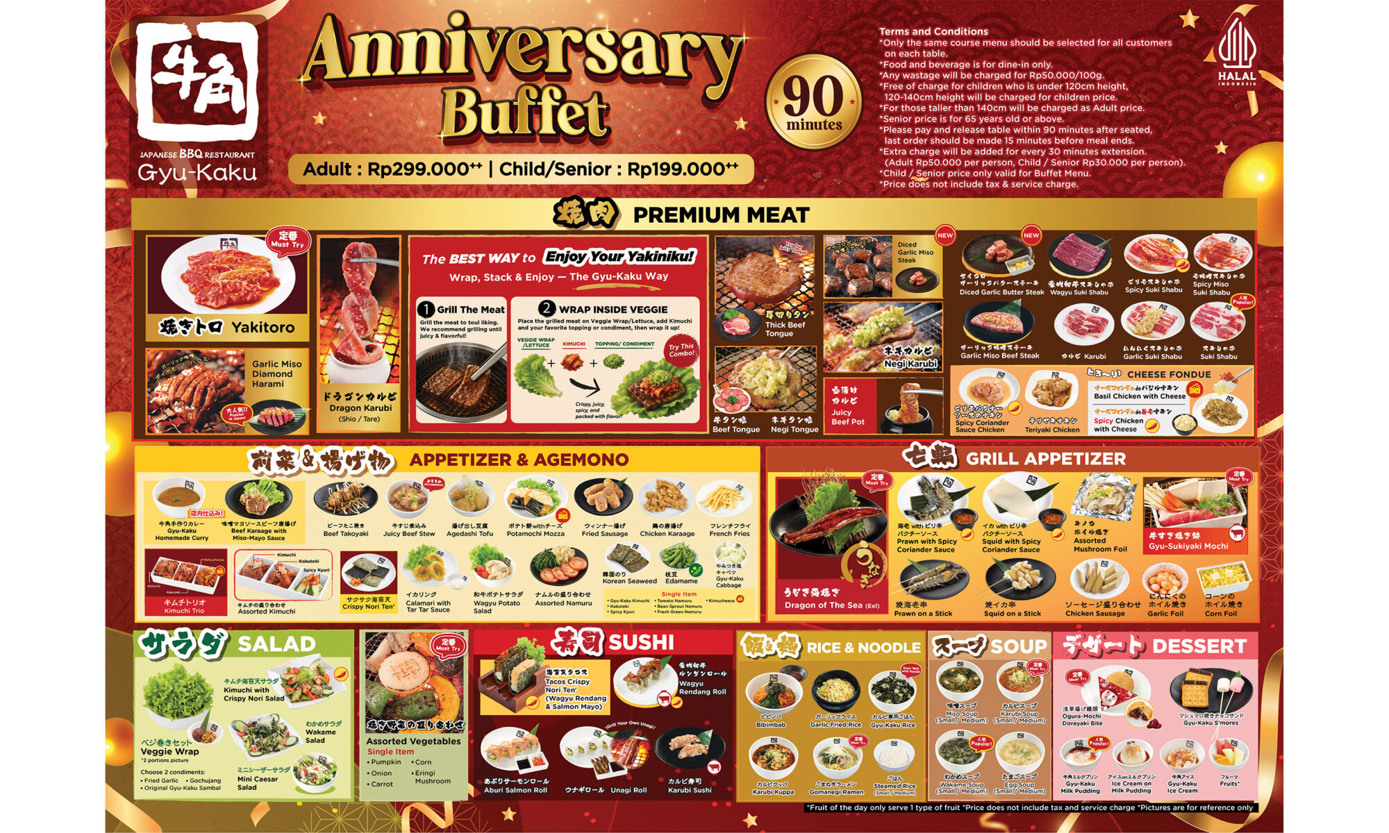 MENU GYU-KAKU - menu gyu-kaku makassar